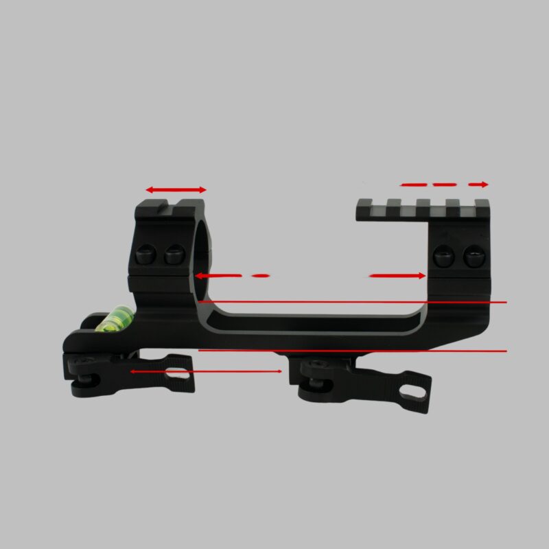 Blockmontage passend auf 21mm Picatinny Ø  30mm u. 25,4mm – Bild 2