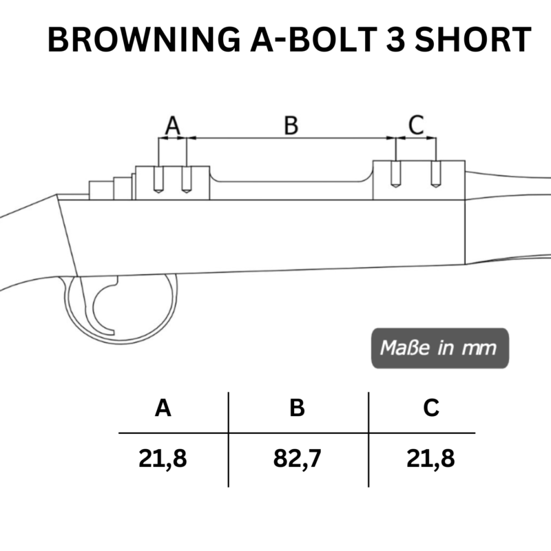 Browning A-Bolt 3 Short Lochabstände